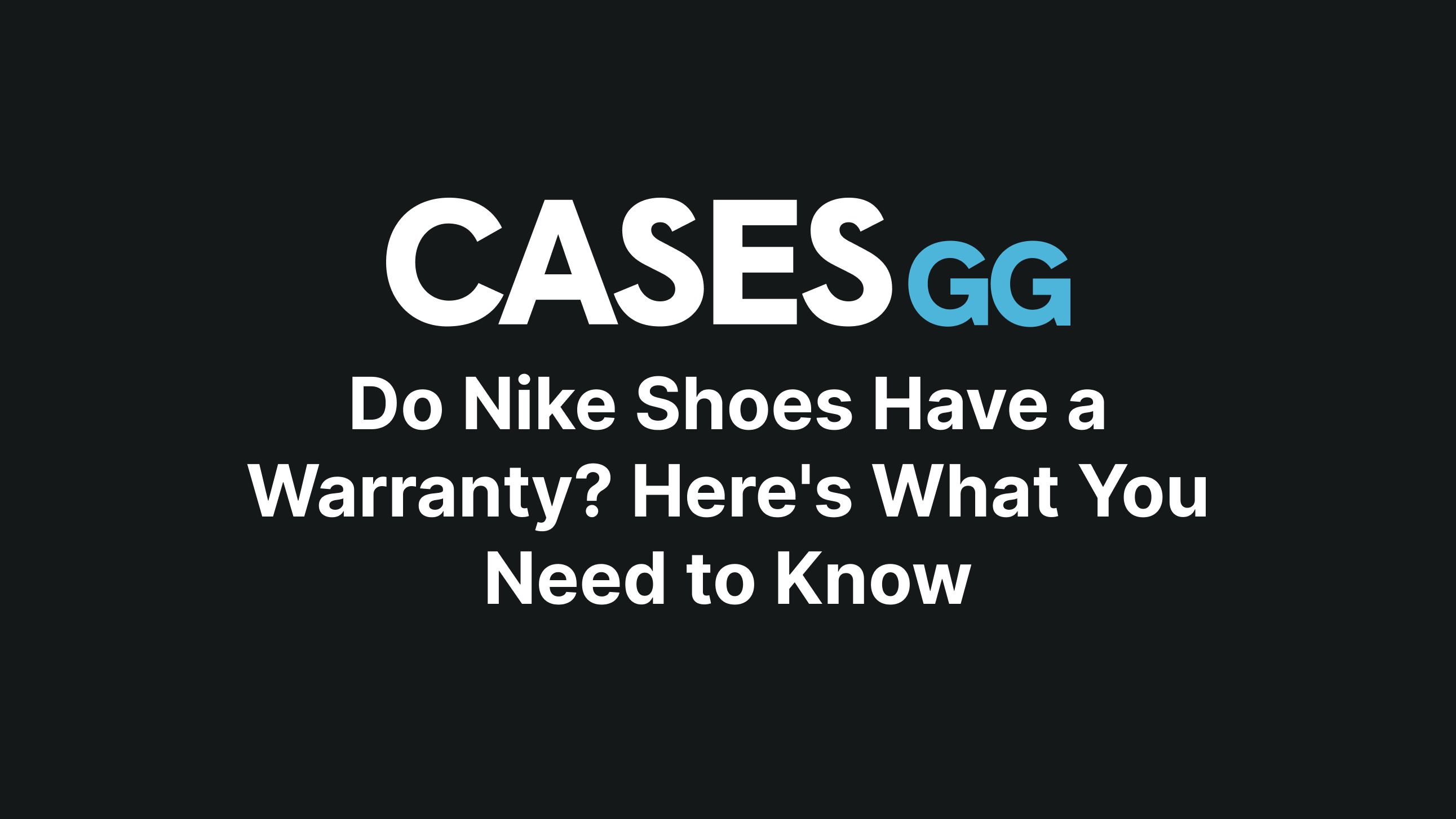 Nike boot warranty hotsell
